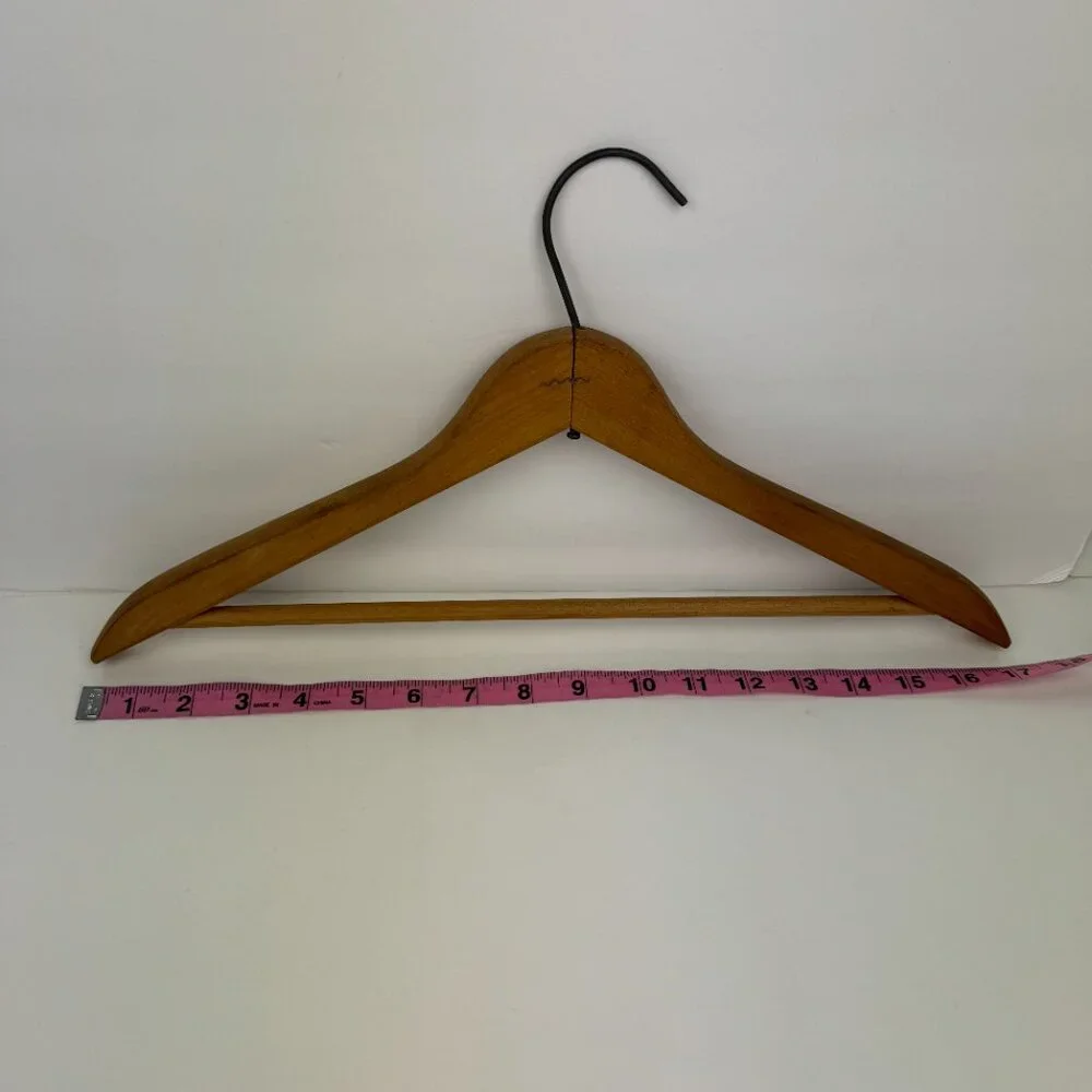 Vtg Tan Wooden Hotel Dennis Atlantic City New Jersey NJ Clothing‎ Jacket Hanger